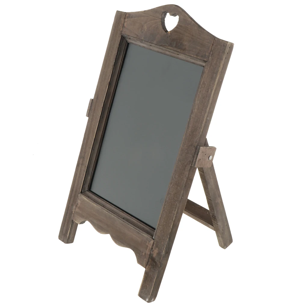 Wooden Blackboard With Stand Erasable Chalkboard Message Boards Sign Wedding Party Decoration For Table Memo