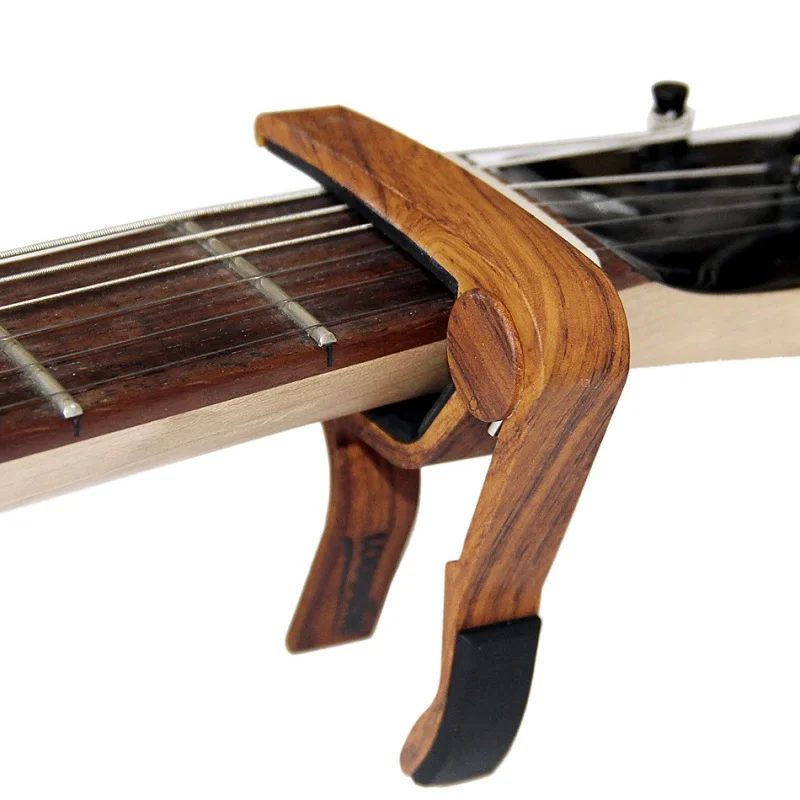 Настроить личности Woodgrain гитара народная гитара передачи Аксессуары для гитары Quick Change ключ-струбцина Акустическая классическая гитара Capo