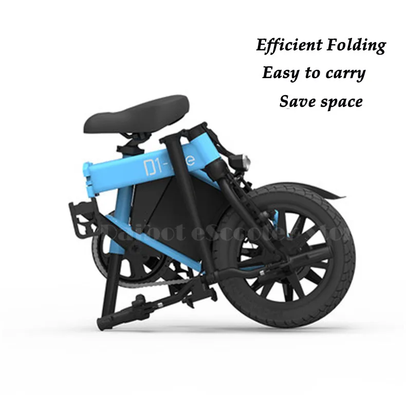 Sale Daibot Portable Electric Bike 14 Inch Two Wheel Electric Scooter Three Cycling Mode 300W 48V Folding Electric Bicycle For Adult 3