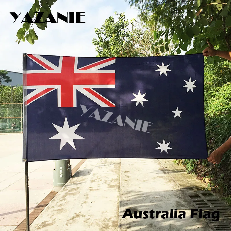 

YAZANIE 90x150cm Australia Flag Polyester Flag Banner for Festival Home Decoration Groups Custom Banner Wholesale Free Shipping
