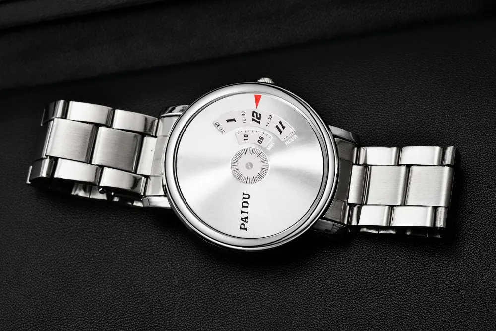 Silver Paidu Brand Paidu Infinite Numeric Display Wristwatch