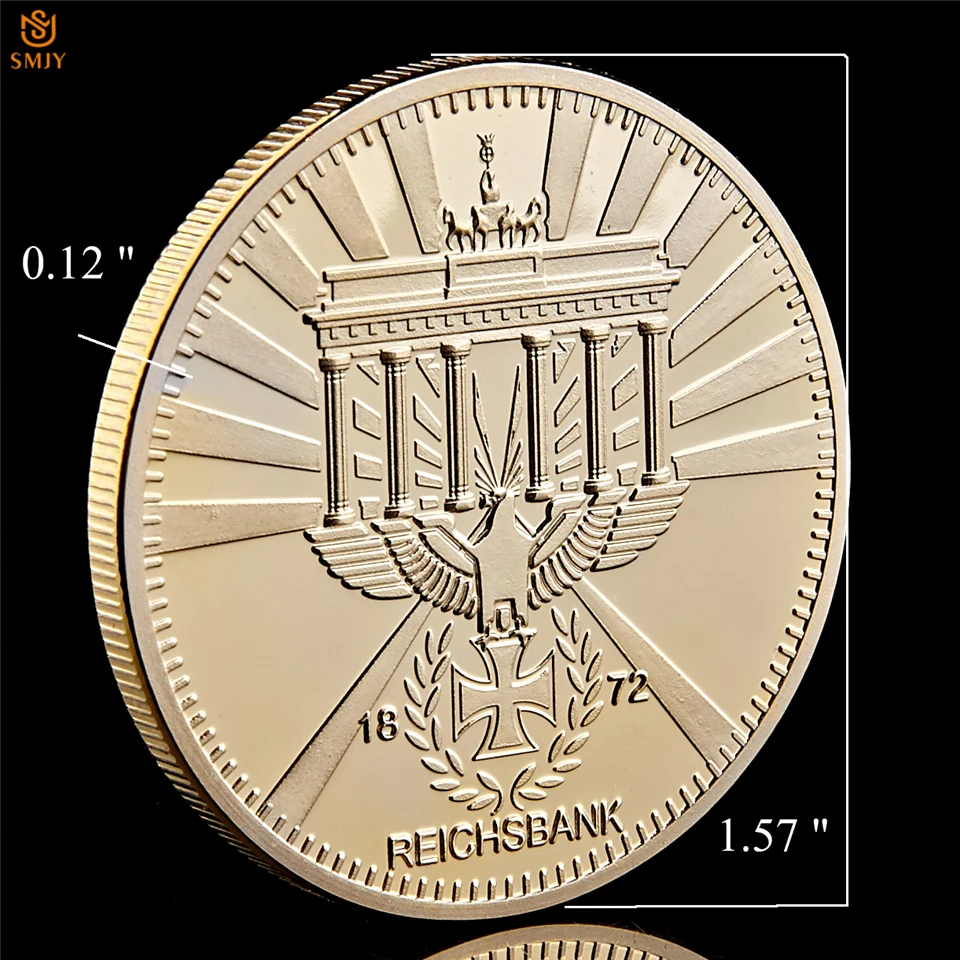 5 шт. 1872 немецкий Дойче рейчсбанк золото 999/1000 Liberty Eagle евро Памятная коллекция