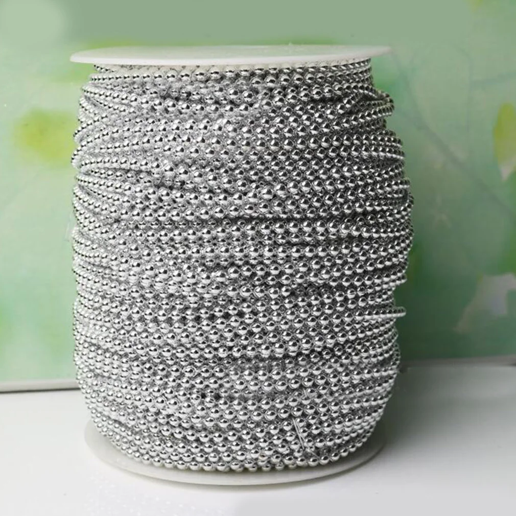

10 Meters 3mm pearl Beads cotton Line Chain pearls Garland Wedding Party Decoration party Supplies Bride Bouquet accessories