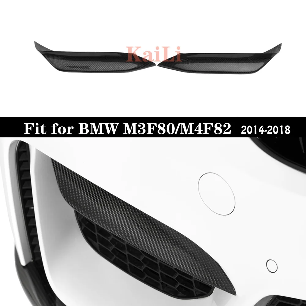 

1 Pair M3 F80 Carbon Fiber Corner Splitter Up MP Style For BMW F80 M3 F82 M4 F83 2014 - in