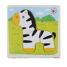 High Quality Wooden Puzzle Educational Developmental Baby Kids Training Toy Aug24