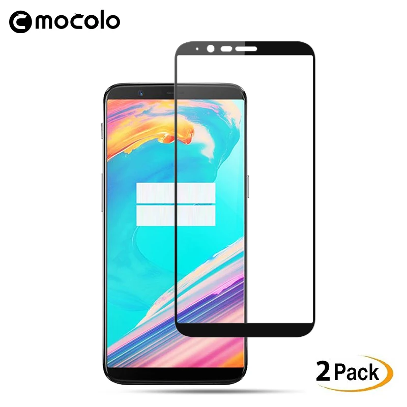 

Mocolo Screen Protector Glass 2PCS/Lot for Oneplus 5T 9H 2.5D Full Cover Tempered Glass for Oneplus 5T 1+5T Film Glass 6.01''