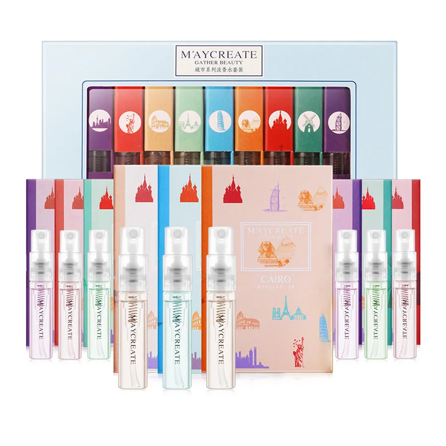 MayCreate 10 قطعة معطر النساء الإناث عطور البخاخة التعقيم زجاجة الزجاج أزياء سيدة زهرة الأصلي معطر العلامة التجارية عطور