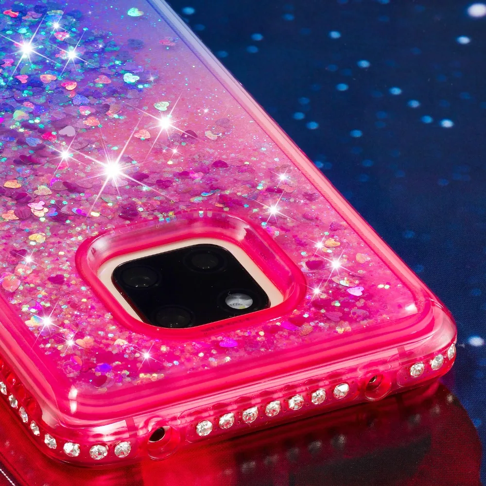 Diamond Glitter Case For Huawei Mate 20 Pro Gradient Bling Sparkle  Quicksand Soft Silicone Case for Huawei Mate 20 Pro Cover (12)