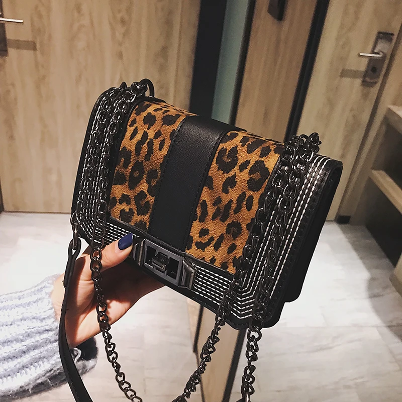 

2018 New Fashon Women's Mini Retro Handbags and Purses Female Leopard Messenger Crossbody Bags Lady Shoulder Bag Bolsos Hot