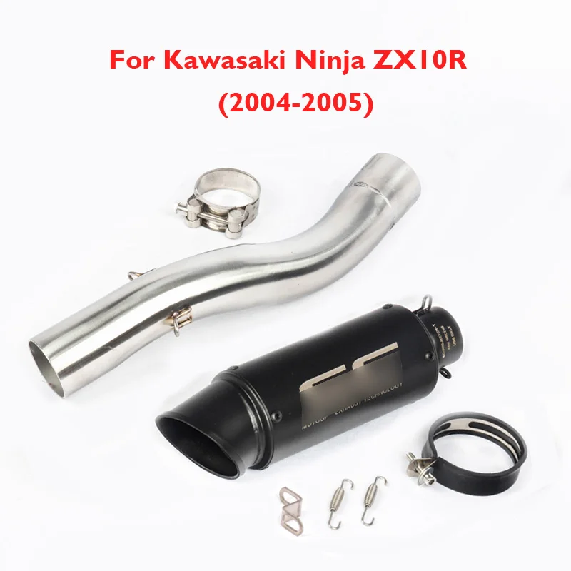 

Ninja ZX10R Motorcycle Exhaust Pipe Muffler Mid Link Tube Pipe Exhaust System Slip on for Kawasaki Ninja ZX10R 2004 2005 ZX10-R