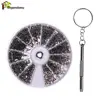 Juego de tornillos de acero inoxidable, tuercas pequeñas, Kit surtido de destornilladores M1 M1.2, herramienta de reparación para glasses de reloj, 600 unids/set ► Foto 1/6