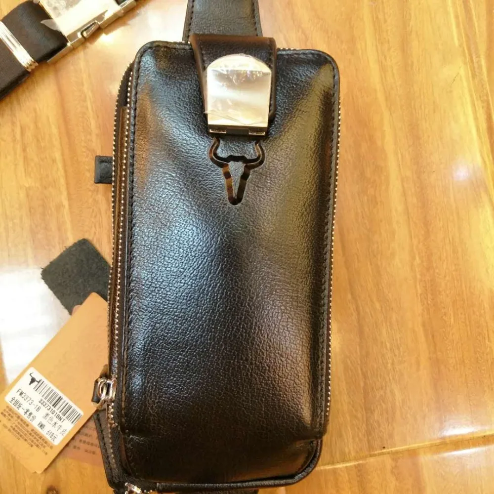 Mens Designer Messenger Bags Genuine Leather Black Messenger Cross Body
