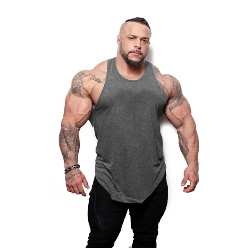 Мужская майка на бретелях Muscleguys брендовая спортивная одежда уличная жилетка для