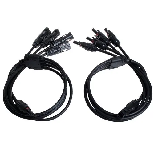 

High Quality 1 pair Solar Connectors Y Type (1 to 4) MC4 Solar connector for solar module cabling PV / PV system DE