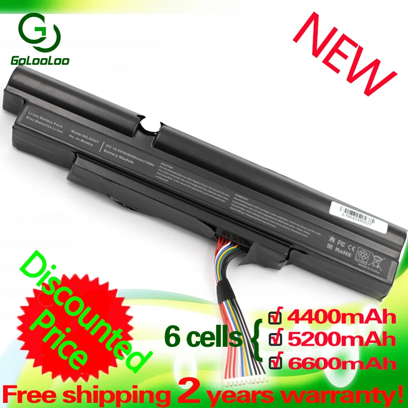Golooloo 4400 мАч аккумулятор для ноутбука acer Aspire TimelineX 3830TG 3830T 4830 т 5830 5830TG 4830TG 3INR18/65-2 AS11A3E