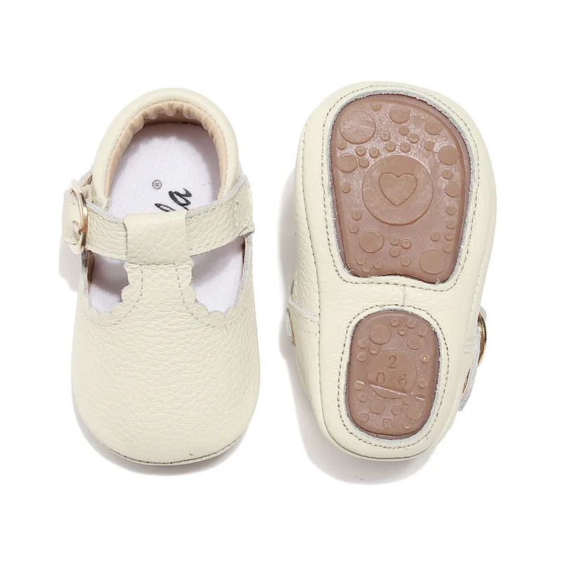 Обувь Mary Jane для новорожденных девочек; детские мокасины из натуральной кожи с Т-образным ремешком; обувь для маленьких девочек