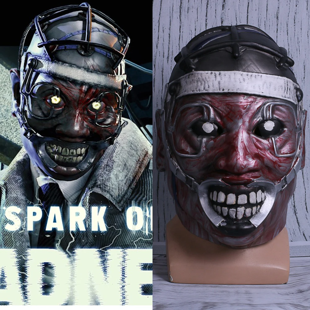Game Dead by Daylight Mask Spark Of Madness Mask Cosplay The Doctor Scary Mask Costume Halloween Party Use Prop (15)