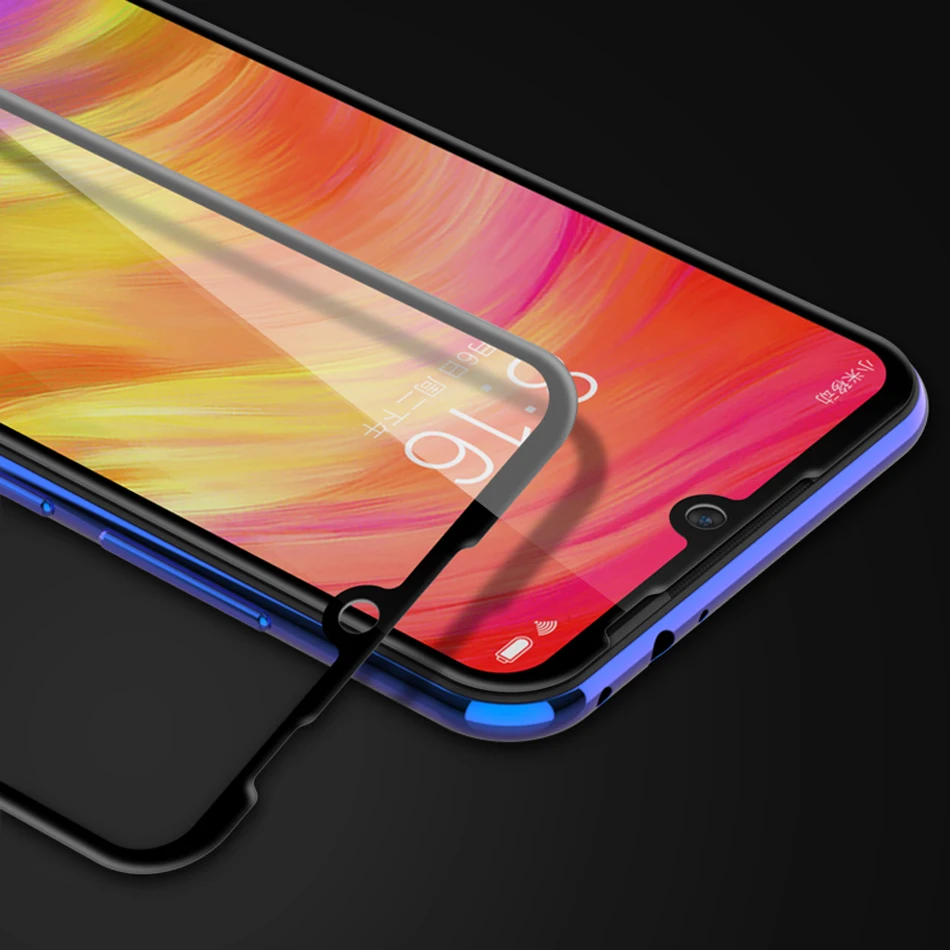 Защитное стекло 5D с полным покрытием для Xiaomi Redmi Note 7 защитная пленка из