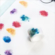 30mmX7m kawaii watercolor Blooming paper tape DIY washi tape decoration tape masking tape office Stationery sticker gifts
