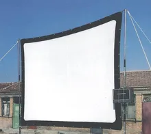 Factory sales 100inch 16:9 Projector HD Screen Portable Folded Front projection screen fabric with eyelets without Frame