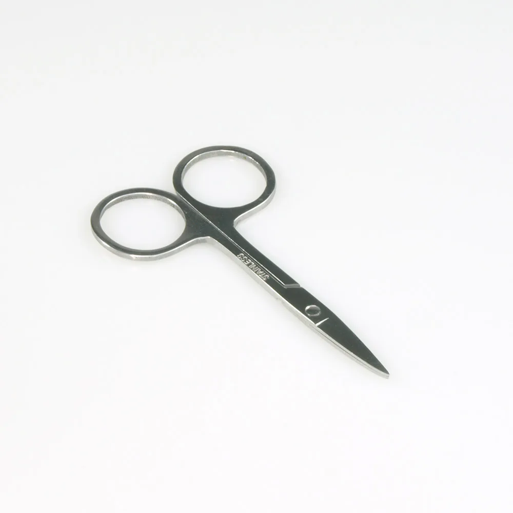 KIMAXCOLA 2 шт. профессиональные синие ножницы для ногтей маникюрные ножницы для ногтей бровей носа ресниц кутикулы ножницы изогнутые инструменты для макияжа