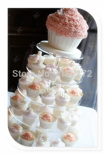 Storey 15 Cm New Maypole Clear Acrylic Wedding Cupcake Stand 5