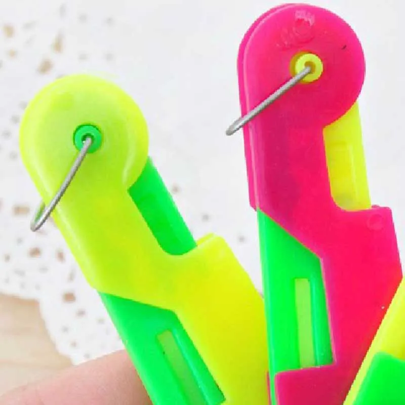 5Pcs New Sewing Needle Threader Thimble Thread Tool Threader Elderly Guide Easy Device Automatic Thread Sewing Supplies