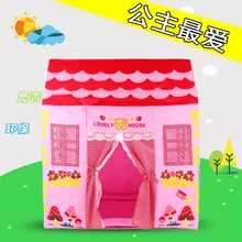 Игрушечные палатки Прекрасный Детский мультяшный игровой домик принцесса любимый розовый морской бассейн Парк Открытый Палатка Прямая с фабрики