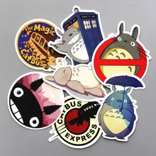 TD ZW 6 Pcs/lot Totoro Cute Sticker Decal For Phone Car Laptop Bicycle Notebook Backpack Case Waterproof Kids Toy Stickers