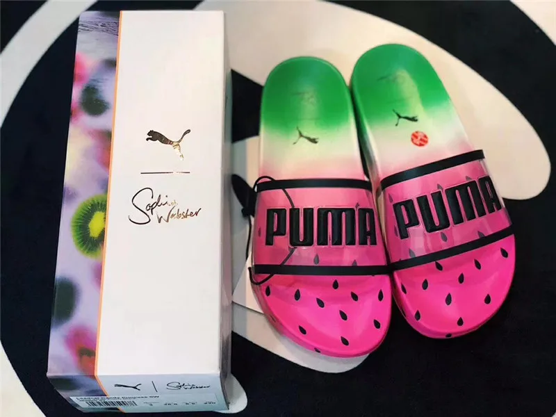 2018 НОВЫЙ Puma x Sophia Webster тапочки Для женщин горка классика Водонепроницаемый