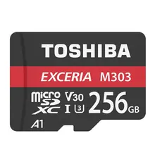 TOSHIBA EXCERIA M303 micro sd карты 256 ГБ 128 Гб 64 Гб U3 Class10 4 K UltraHD V30 флэш-карта памяти 98 МБ/с. A1 SDXC UHS-I Новинка TF карта