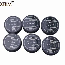 XFKM NI80 10 м/рулон провода для электронной сигареты RDA нагревательные провода нихрома предварительно построенные катушки нагревательные катушки провода для RDA RBA Атомайзер