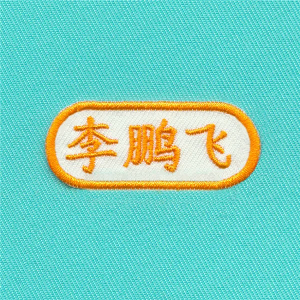Customized Kids Name stickers Embroidery Sewn on cloth patches - 8