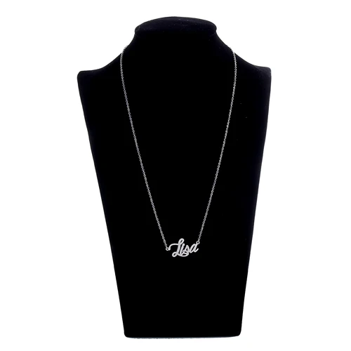 Carrie Font Name Letter Name Necklace 