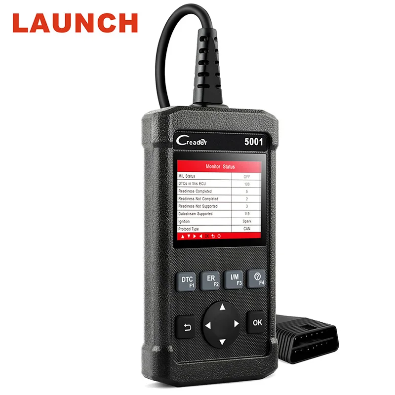 

LAUNCH CR5001 OBDII Automotive Scanner Multi-Language OBD2 Fault Code Reader ECU Live Data Read OBD2 Diagnostic Tool Free Update