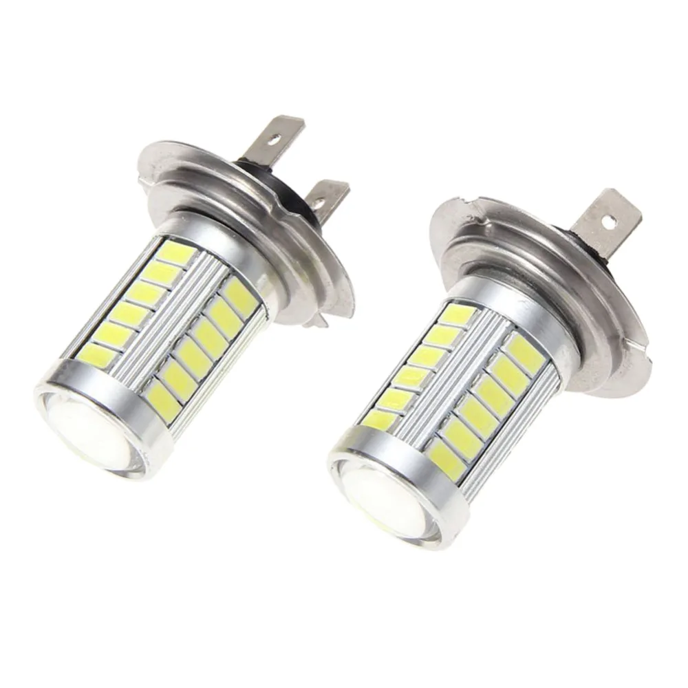Автомобильный светодиодный дневный фонарь H7 5630 33SMD 12 В 2 шт./лот | Автомобили и