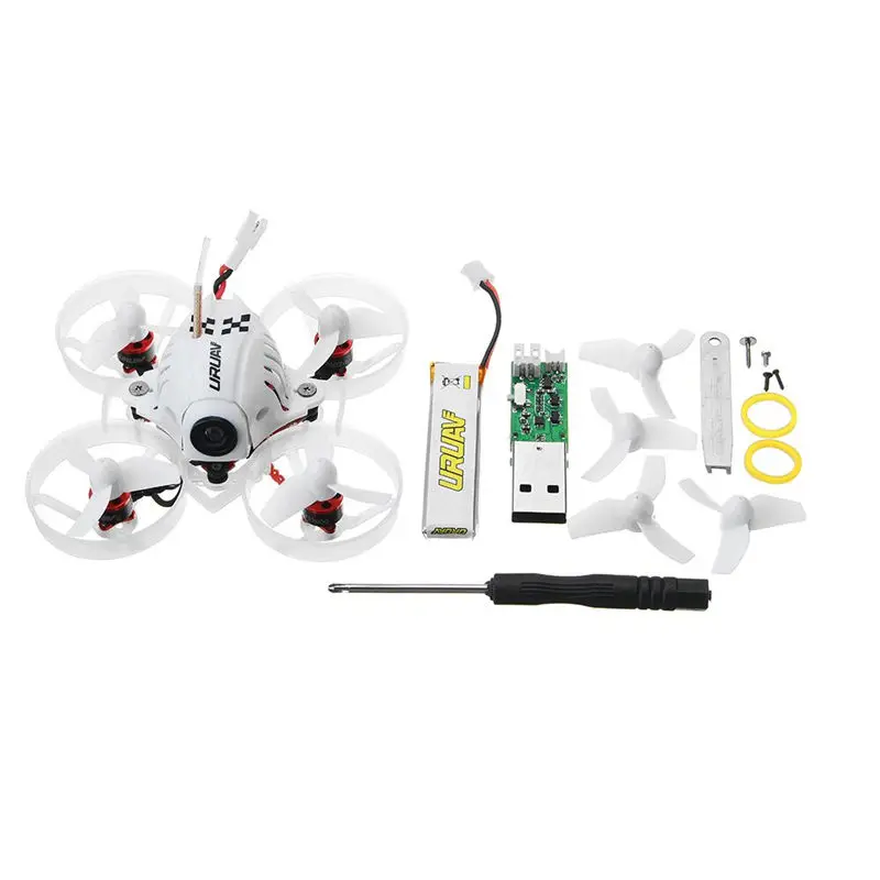 URUAV UR65 65 мм FPV гоночный Дрон BNF w/ AIO камера Crazybee F3 Контроллер полета OSD 5A Blheli_S ESC 5 8G 25mW