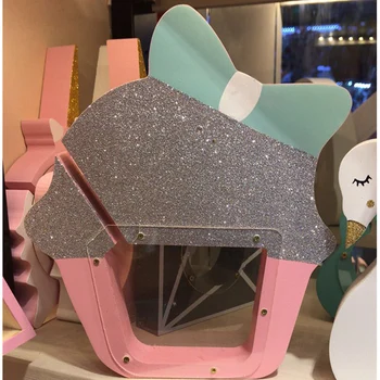 

Nordic Home Decoration Wooden Pink Ice-cream Piggy Bank Girls Room Decorative Coin Money Box Crafts Savings box Kids Gift