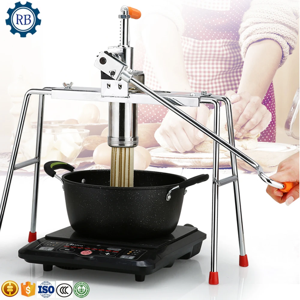 

Multi Mould Heads Noodle Pasta Maker Spaghetti Extruder Easy Operation Vegetable Noodle Making Pressing Machine With Low Price