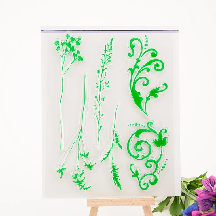 green 1186 Clear Stamps Scrapbook Paper Craft stamp scrapbooking | Канцтовары для офиса и дома