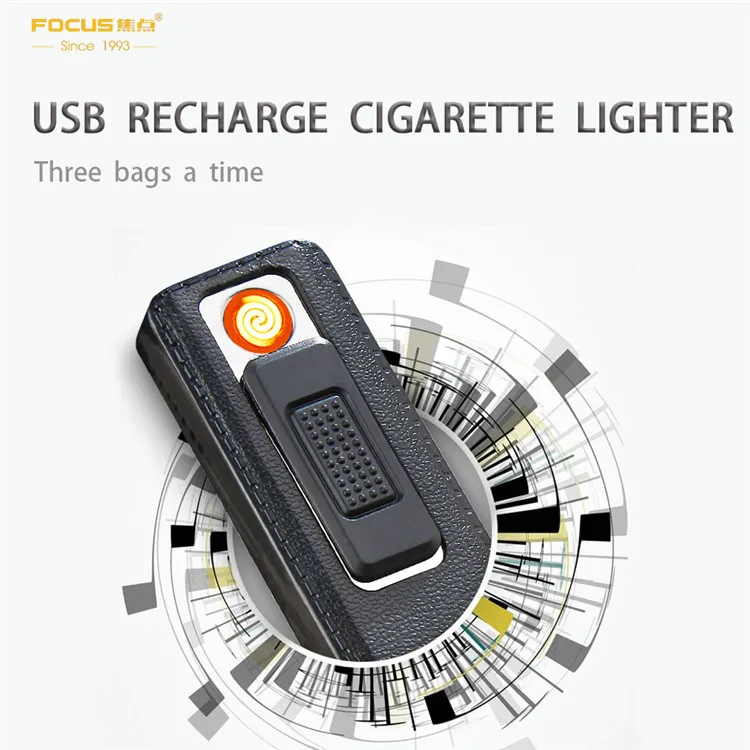 FOCUS Plazmatic USB перезарядка ветрозащитная Экологически чистая Зажигалка Тонкий Мини Портативный прикуриватель аксессуары для курения