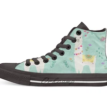 Праздничная парусиновая обувь с высоким берцем; повседневные кроссовки унисекс на плоской подошве; Прямая