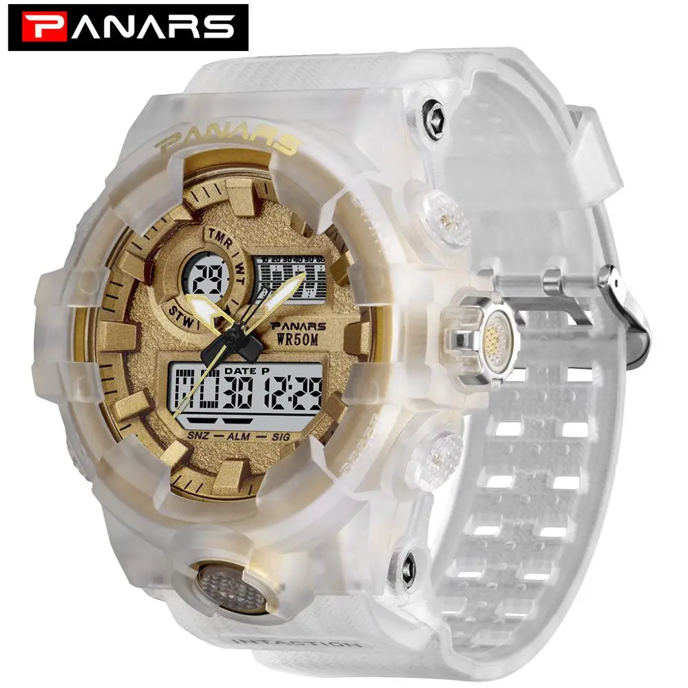 

PANARS 2019 New Brand Watches Men Waterproof Outdoor Digital Sport Watch Men Electronic G Style Shock Wrist Watch Male Clock
