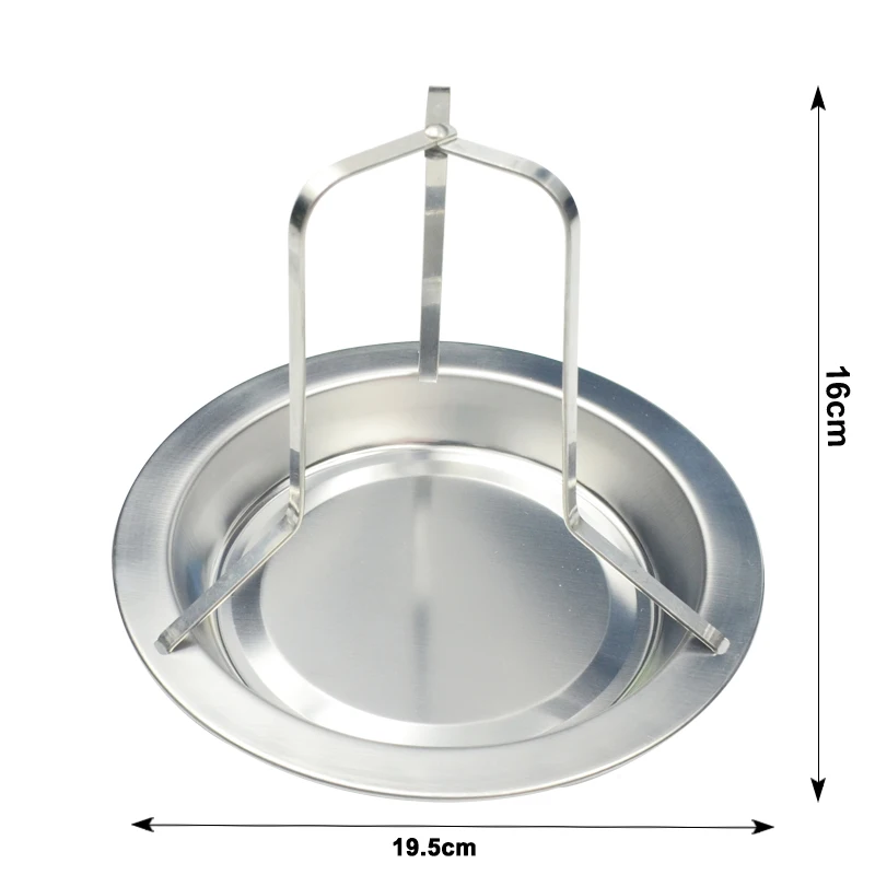Нержавеющая сталь курица держатель кастрюля вертикально пиво жаровня стойка серебро выпечки сковорода-гриль жаркое стойка для наружного кемпинга барбекю
