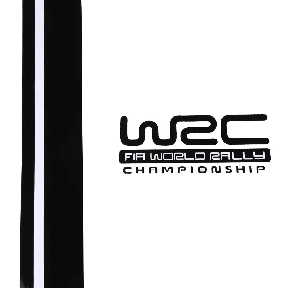 Универсальные ПВХ автомобильные наклейки WRC в полоску виниловые покрытия для автомобилей гоночных видов спорта наклейка на голову автомобиля Наклейка для всех автомобилей - Название цвета: black