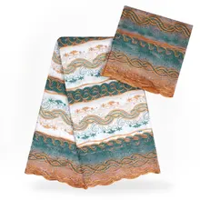 Африканская кружевная ткань bazin Riche ткань дизайн вышитые Базен Riche Getzner с тюлем кружевная африканская ткань B18090401