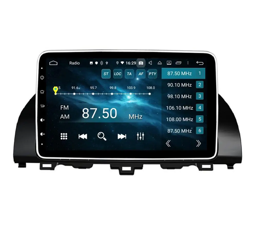 Top 4GB+64GB 8 Core 10.1" Android 9.0 Car DVD Player for Honda Accord 2018 GPS Audio Stereo Radio Bluetooth WIFI Mirror-link USB DVR 2