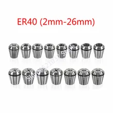 2mm-26mm ER40 Collet Chuck Tool Bits Holder Spring Collet for CNC Engraving Machine Milling Lathe Tool spindel motor clamp 2mm-26mm ER40 Collet Chuck Tool Bits Holder Spring Collet for CNC Engraving Machine Milling Lathe Tool spindel motor clamp