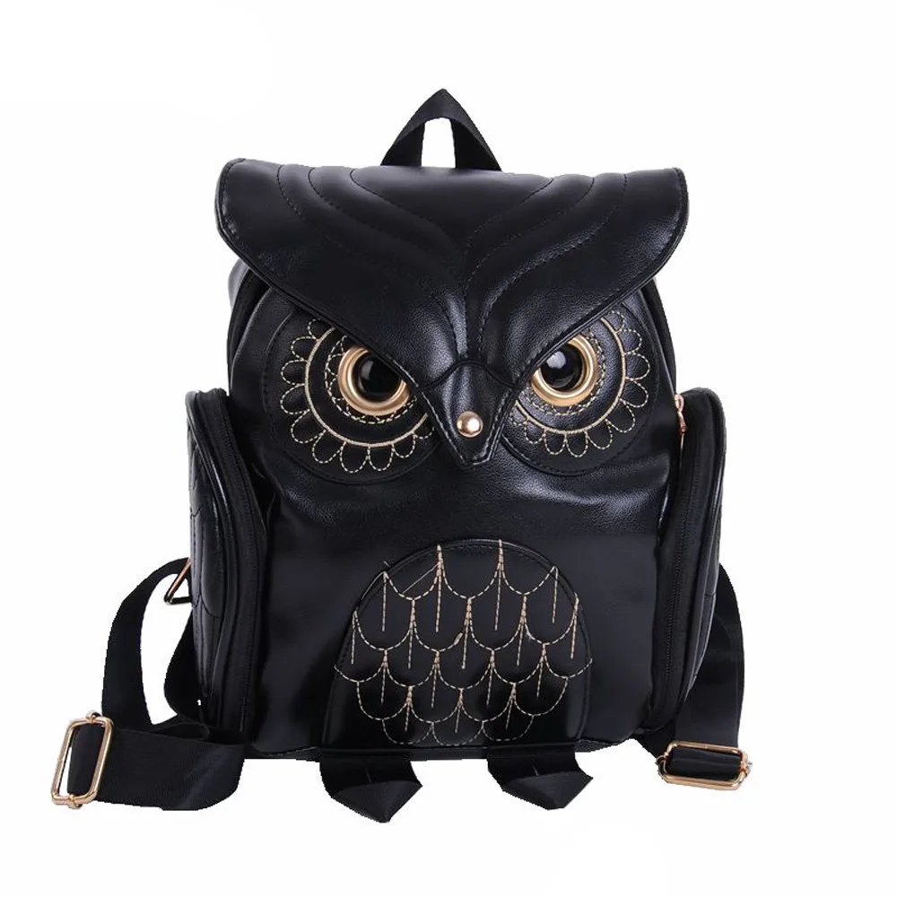 MAIOUMY Модный милый мини-рюкзак с изображением совы для женщин, школьные сумки с героями мультфильмов для подростков, девочек, высокое качество, кожа, Mochila Feminina
