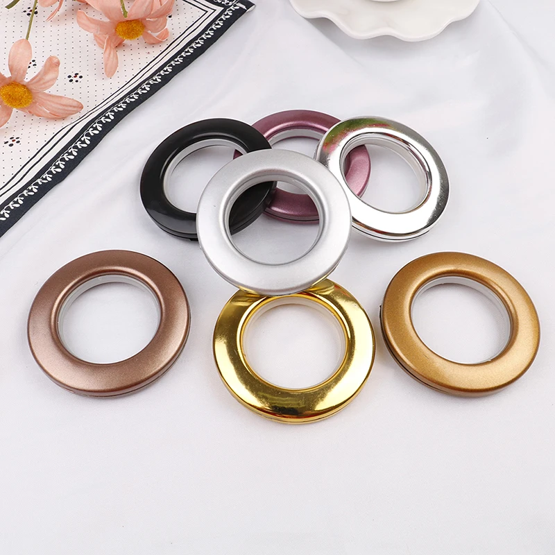 

2PCs/lot Round Shape Curtain Ring ForCurtain Blinds Eyelet Circle Slide Rings Plastic Rings Eyelets For Curtains Home Decoration